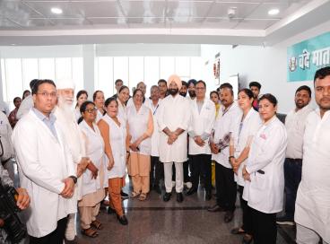 Visit by Sh Manjinder Singh Sirsa ji to GGSGH